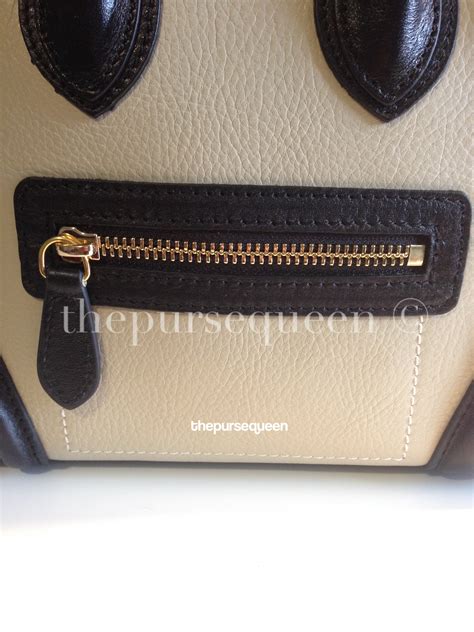 vintage gold celine zipper fake|counterfeit celine bags.